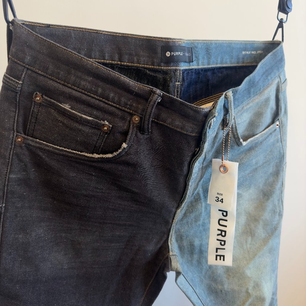 Purple Jeans Size 34 Brand New 100% Auth